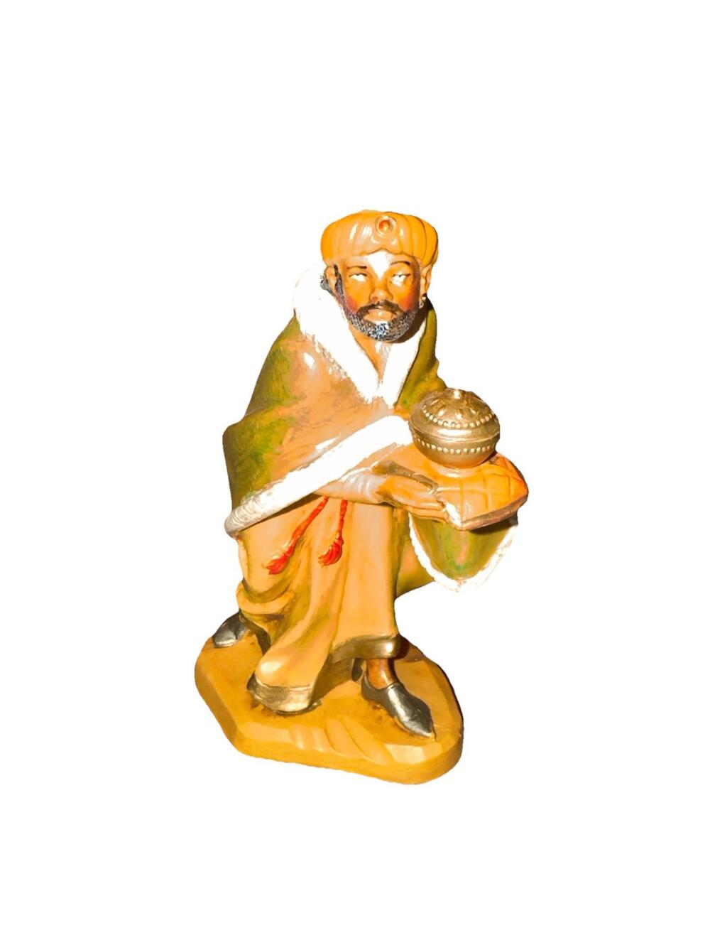 Vintage Fontanini Italy 5" Scale 3 Wise Men Figurine Nativity King Balthazar